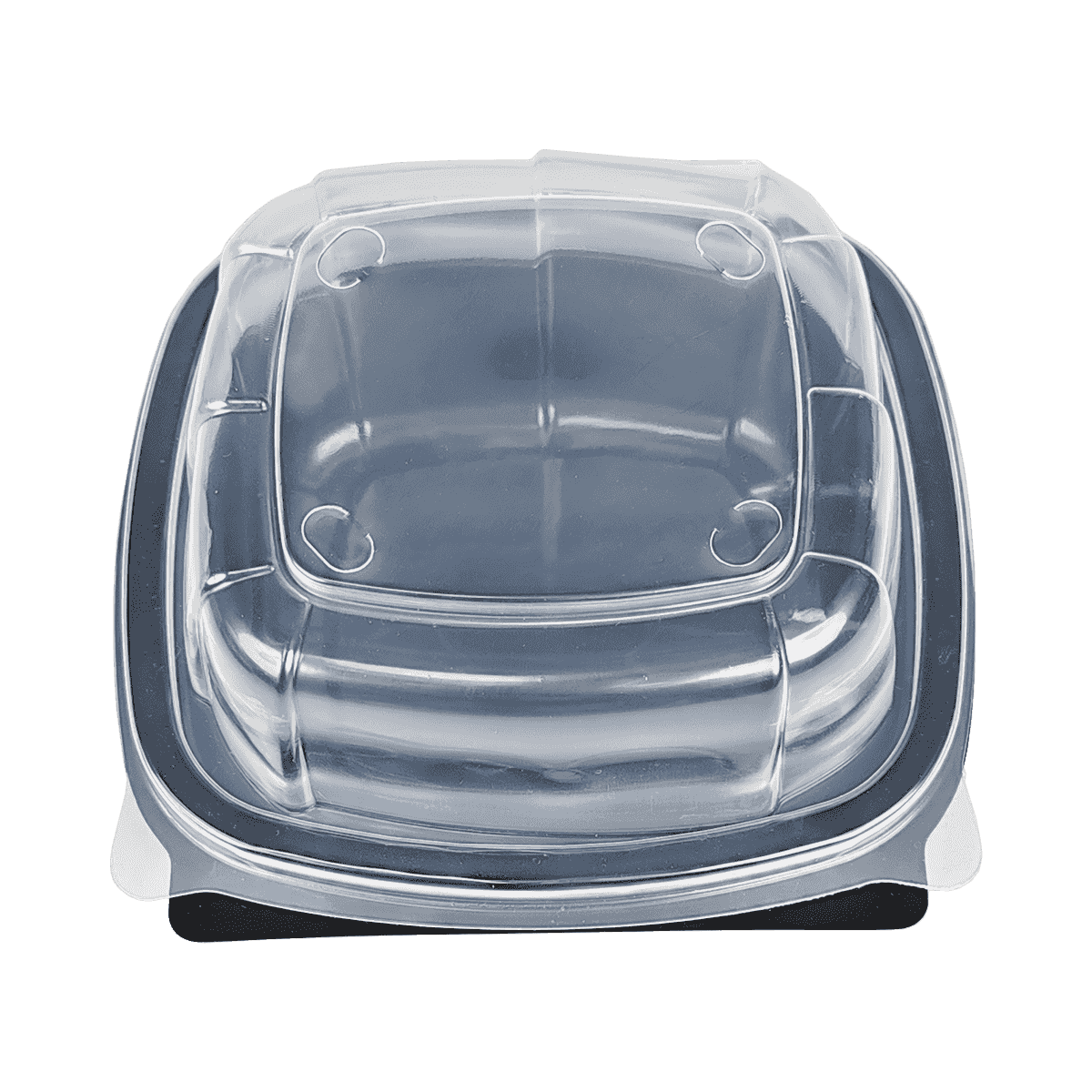 ZK-PP-037 可重復(fù)使用的黑色PP包裝容器，適用于旅行、露營、野餐